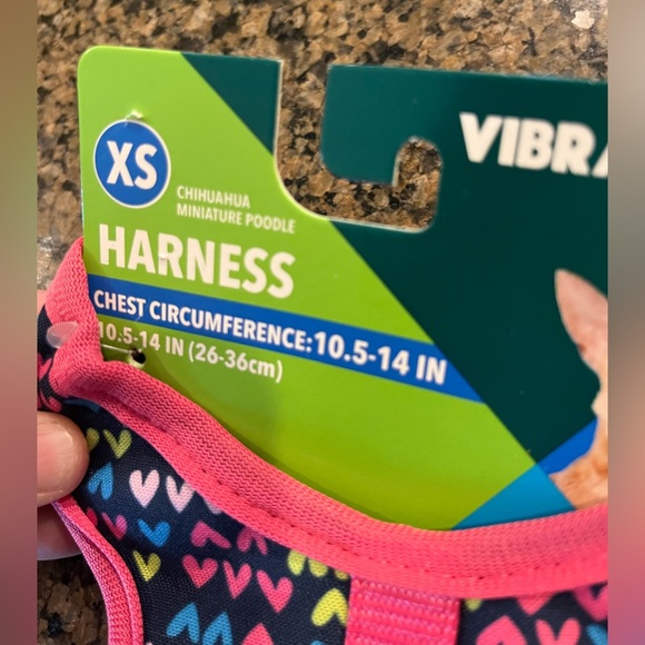 VIBRANT LIFE Harness Size XS. With bow, hearts, & a big diamond. NWT - Picture 5 of 9